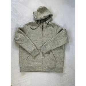 Youth Size 16-18 XL Carhartt Zip Up Fleece Lined Hoodie, Light Gray, Heavy EUC